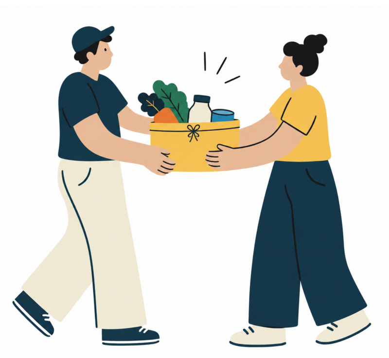 Distribuimos a organizaciones sociales aliadas